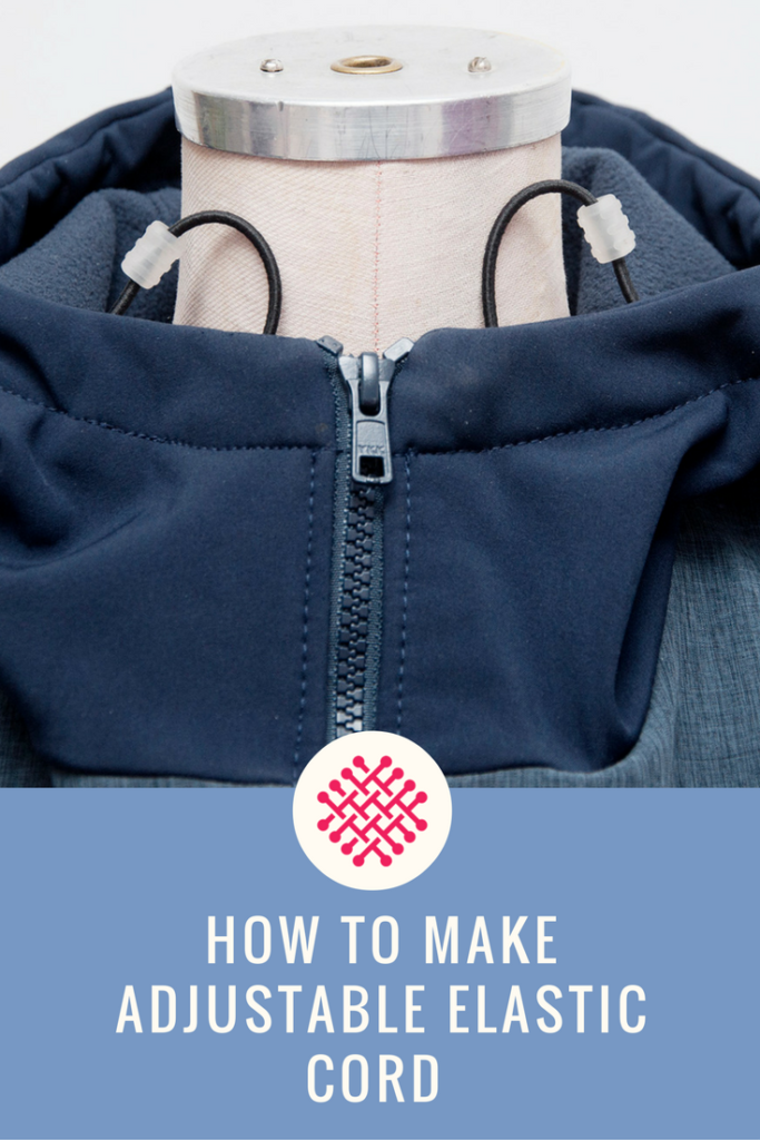 How to add adjustable elastic cord on a jacket 