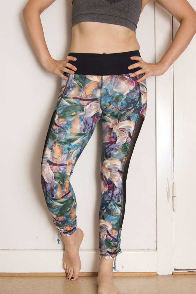 Floweprint mesh leggings