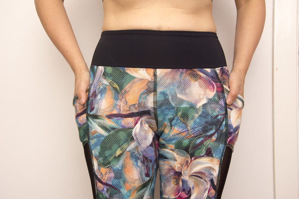 Floweprint mesh leggings