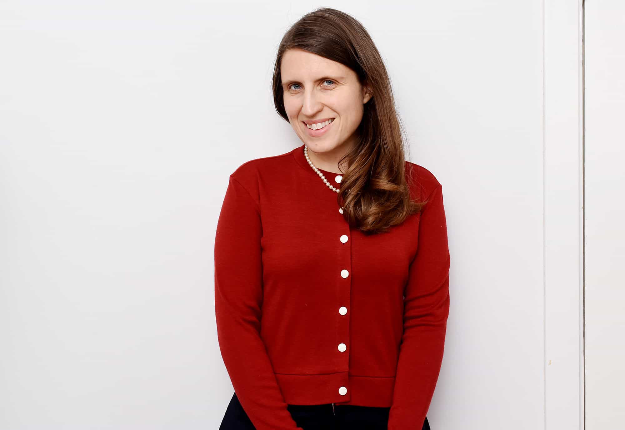 DIY Crew neck wool cardigan