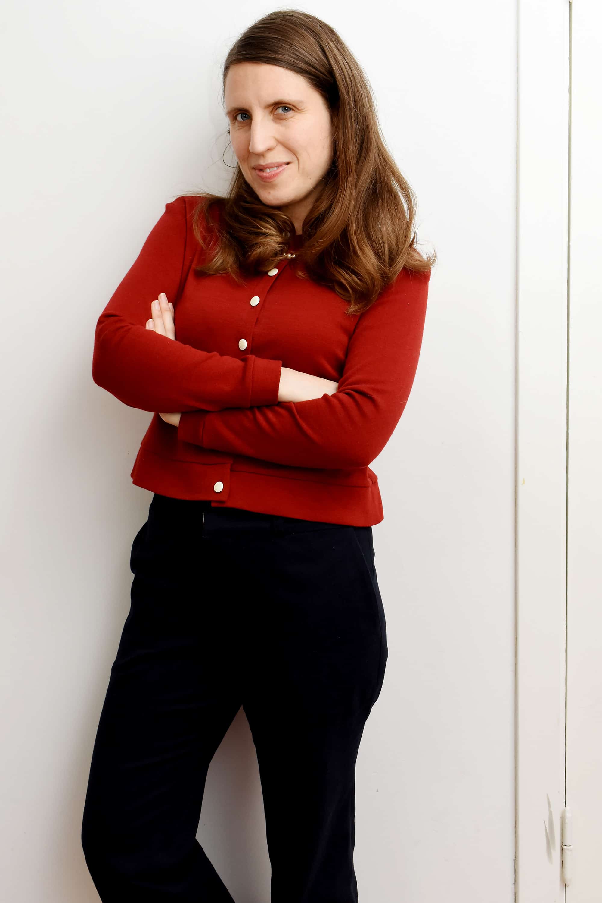 DIY Crew neck wool cardigan