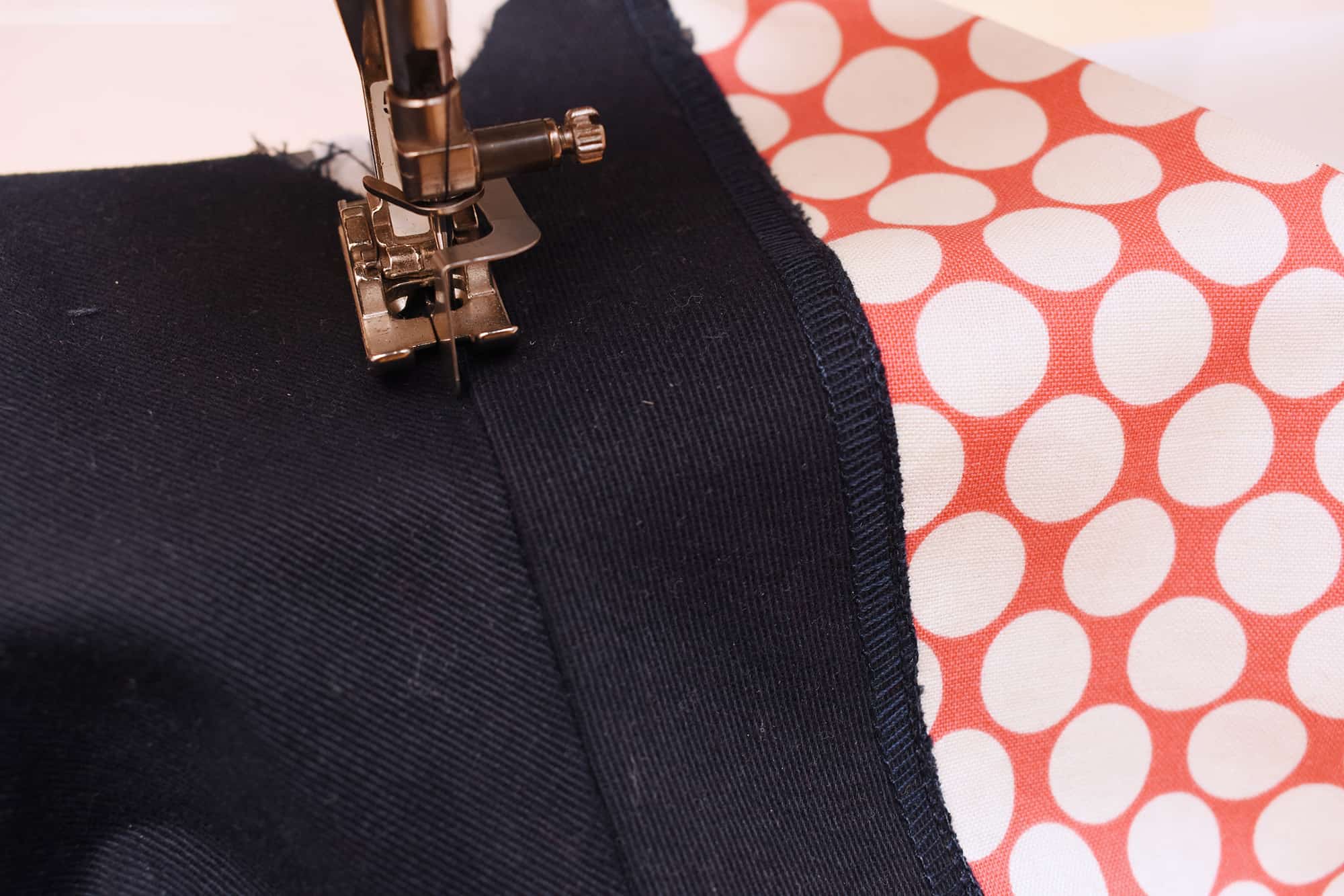 Sewing a faced trouser pocket