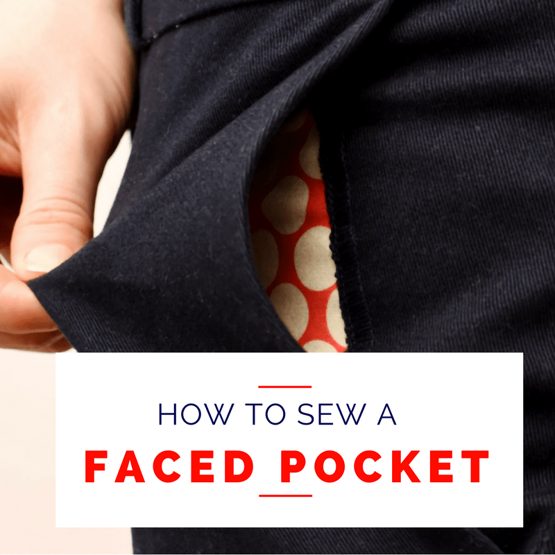 How to sew a faced trouser pocket a tutorial