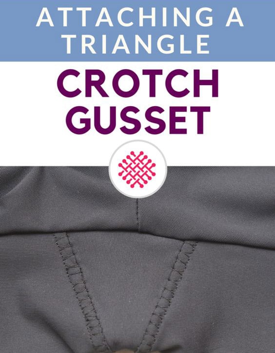 how attach a triangle crotch gusset on leggings Sewing Activewear