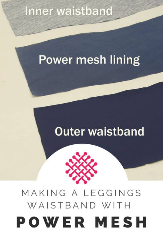how to sew a figure shaping waistband using power mesh net Sewing Activewear
