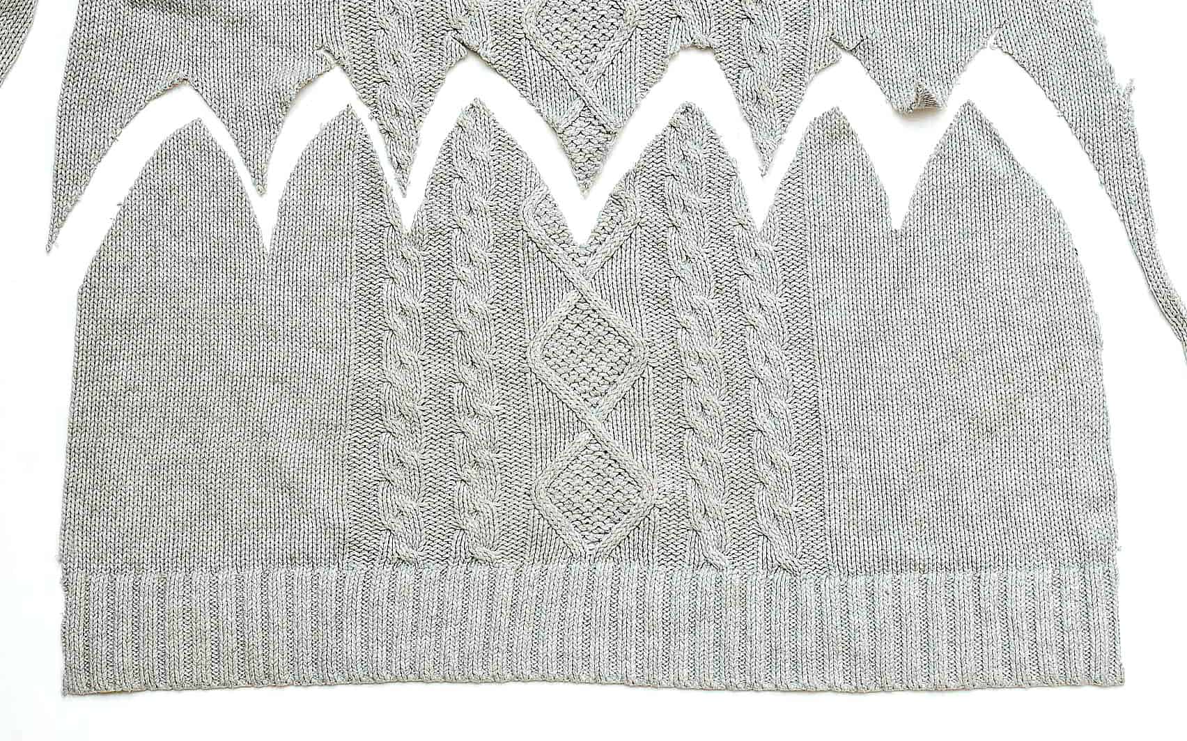 How to sew a knit hat beanie using a sweater sewing tutorial