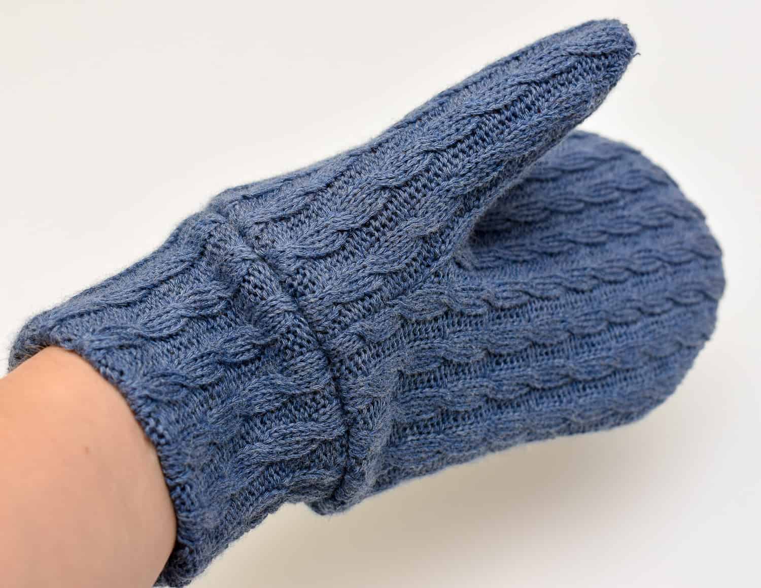 How to lining on mittens