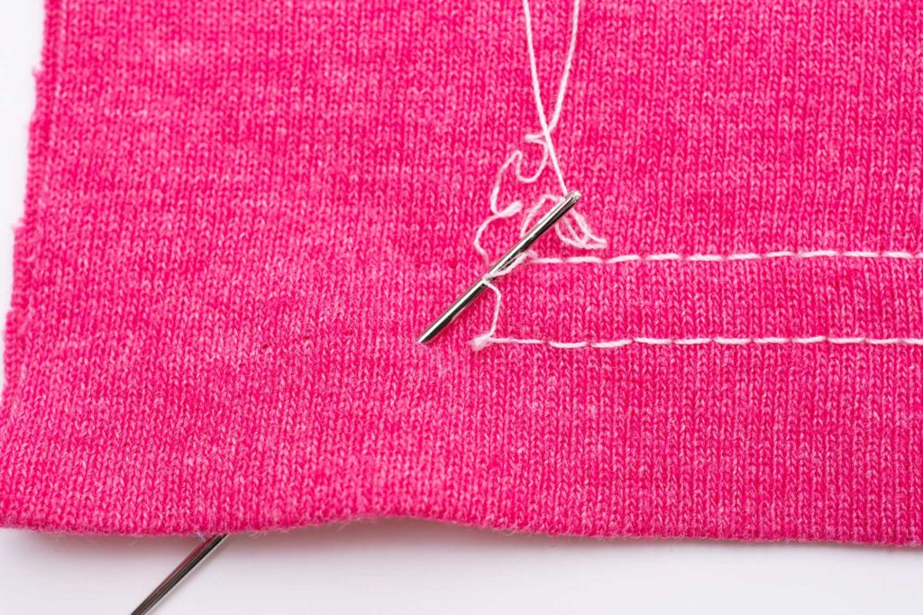 How to secure a coverstitch seam